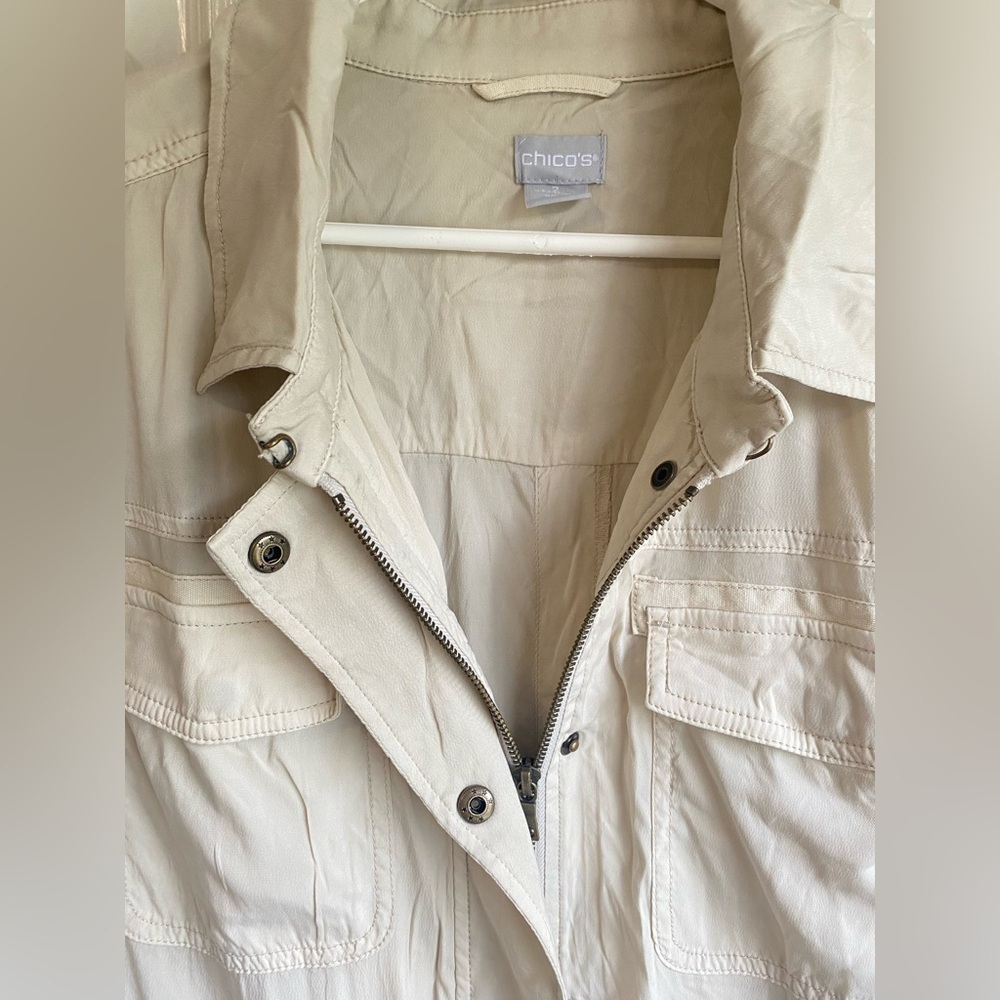 NWT Chico’s Utility Curpo LS Jacket - Picture 5 of 9